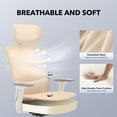 thumbnail image 4 of QinaQin Silla ergonómica de oficina de malla con respaldo alto, soporte lumbar ajustable, descansabrazos 3D, cabecera y reclinación para trabajo cómodo, 4 of 8