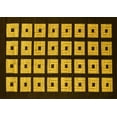 thumbnail image 1 of Ahgly Company Indoor Rectangle Abstract Yellow Modern Area Rugs, 4' x 6', 1 of 4