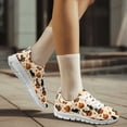 thumbnail image 2 of COEQINE Women Sneakers Running Athletic Shoes Anti-Slip White Sole Tennis Footwear Mens Travel Training Shoes, Halloween Witch Hat Pumpkin Black Cat Candy, 2 of 7