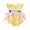 Light Yellow, variant on Girl Back to School Outfit ABC Pencil Smocked Bubble Romper First of School Onesie Cute Summer Clothes (Orange, 3-6 Months)