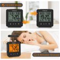 thumbnail image 5 of Geevon Smart Night Light Small Digital Alarm Clock with 2 Increasing Beep Alarm, Indoor Temperature, Battery Operated Travel Alarm Clock for Bedroom, Bedside, Desk(Black), 5 of 8