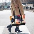 thumbnail image 4 of FORMRS Canvas Laptop Tote Bag for Women with 15.6" Computer Compartments Shoulder Handbag, Flowers Pattern Style, 4 of 7
