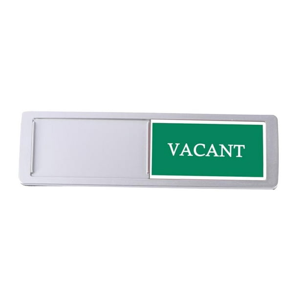 Aviso Señal de acrílico Macarena Señal de conferencia Señal de deslizador de puerta adhesiva para baño Plata ocupada