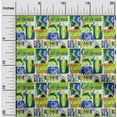 thumbnail image 2 of oneOone Georgette Viscose Light Green Fabric California Ocean Ride Diy Clothing Quilting Fabric Print Fabric By Yard 42 Inch Wide, 2 of 6