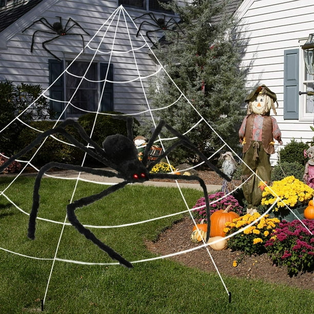 Large spider on sale web halloween