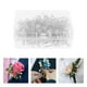 thumbnail image 2 of 200 alfileres transparentes con cabeza de diamante, alfileres florales, alfileres rectos para arreglos florales, ramos de boda, ramilletes y boutonnieres, 2 of 7