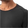 thumbnail image 4 of ALLLIST Crew Neck Summer Tops Black Short Sleeve Solid T-Shirts Pullover Loose Casual Mans Tees, 4 of 7