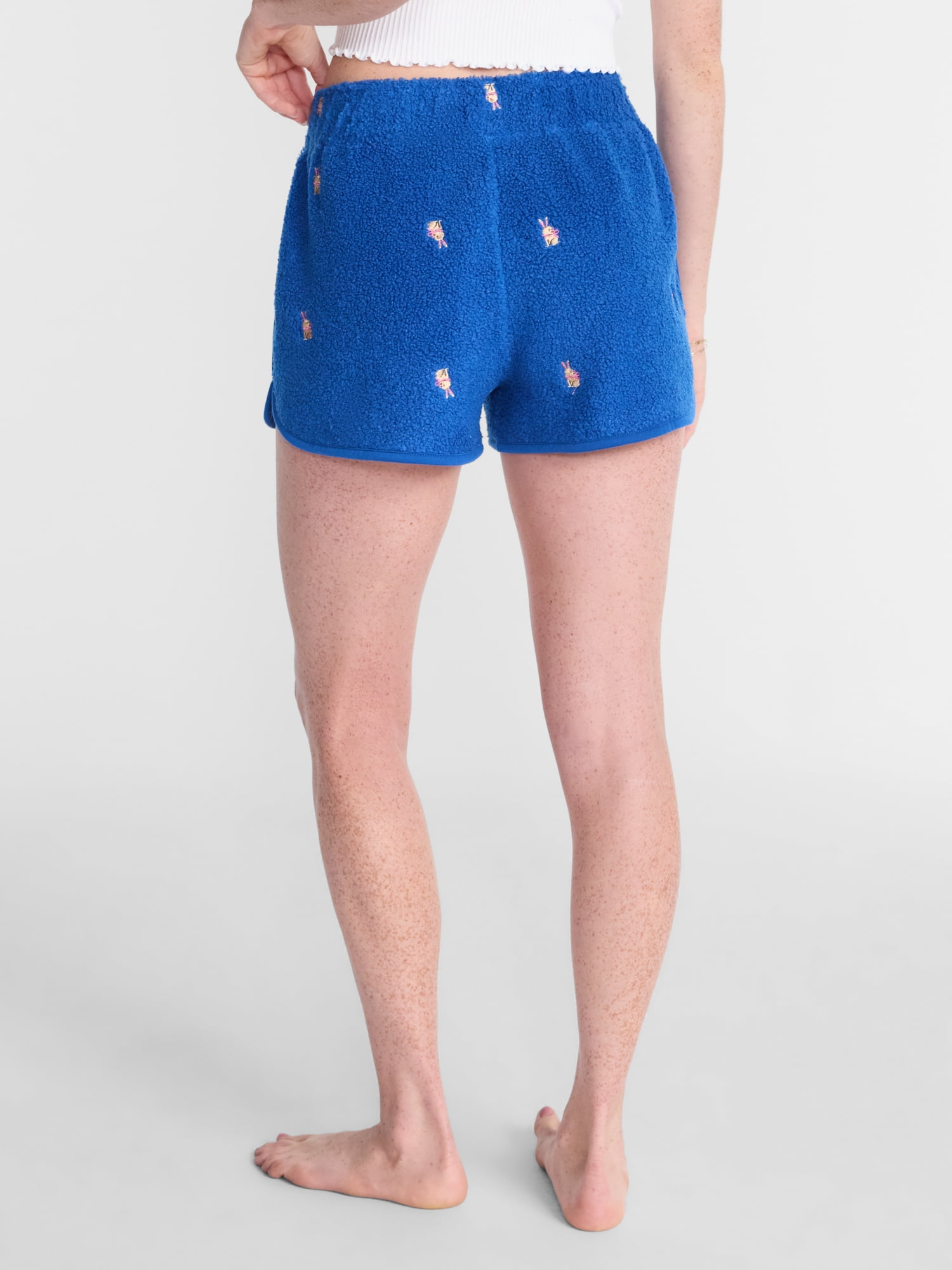 No Boundaries Cozy Teddy Shorts, 2.75'' Inseam, Women’s XS-2X