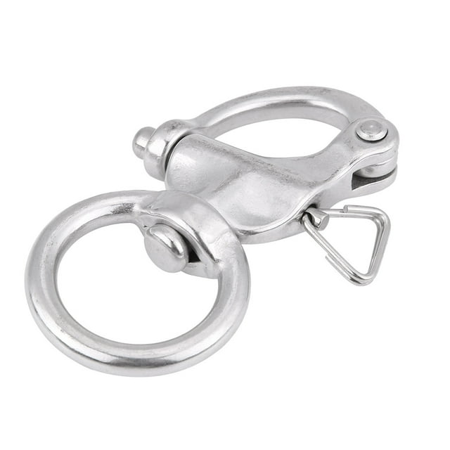 Swivel Shackles,2Pcs Snap Shackle Stainless Swivel Snap Shackles Snap Shackles Professional Grade