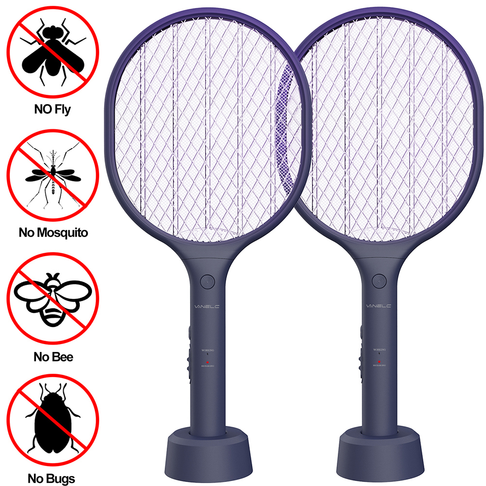 3Layer Safety Mesh Bug Zapper Racket Flying Bug Zapper Pest Control