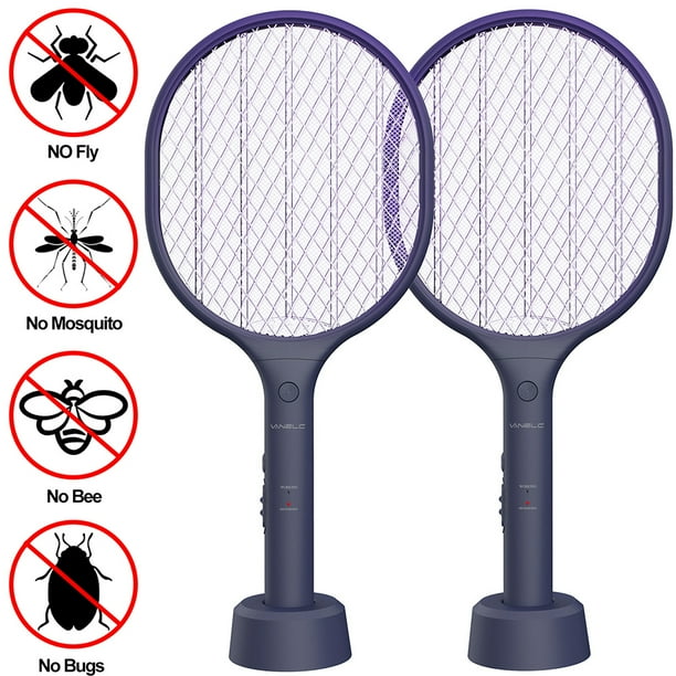 3000V Handhold Bug Zapper Racket Flying Swatter Zappers Pest Control