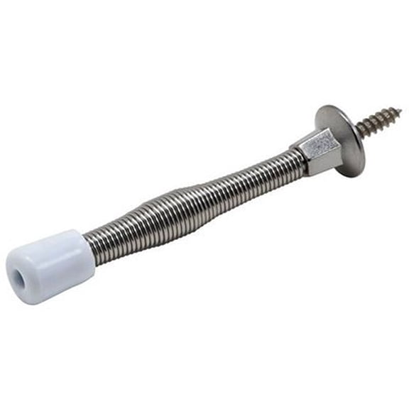 National Hardware N830-114 Door Stop 3 in Projection Steel Satin Chrome