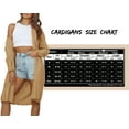 thumbnail image 6 of MURMUREY Women's Long Sleeve Cable Knit Open Front Cardigan Sweaters Chunky Sweater Coats, 6 of 6