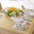 thumbnail image 4 of Ambesonne Birthday Party Place Mats Set of 4, Farm Barn Animals, Standard Size, Multicolor, 4 of 6