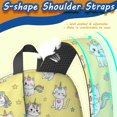 thumbnail image 5 of Unicorn and Cat Yellow Pattern 17" School Backpacks for Teens,Waterproof Oxford Fabric,S-Shape Padded Straps for School,Travel,Hiking,Camping, 5 of 6