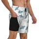 thumbnail image 2 of Balery Cute Shark Bañador para hombre, shorts de playa de secado rápido con entrepierna y forro de compresión-X-Large, 2 of 6