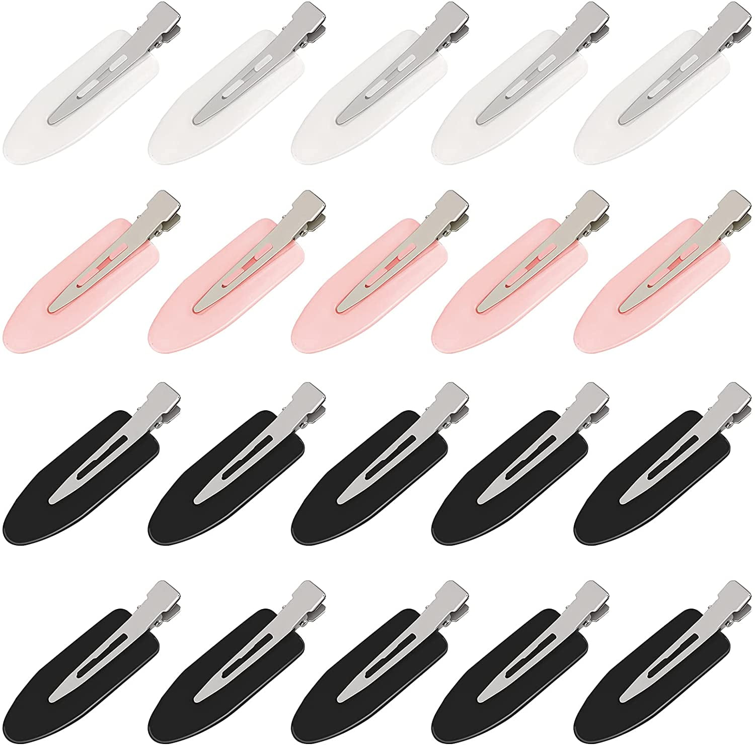 Ealicere 20 pcs No Crease Hair Clips,No Bend Curl Pin Clips,No Dent