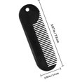 thumbnail image 2 of Greenadscape Portable Zinc Alloy Beard Comb Black Rustproof Sturdy Beard and Hair Styling Accessory, 2 of 8
