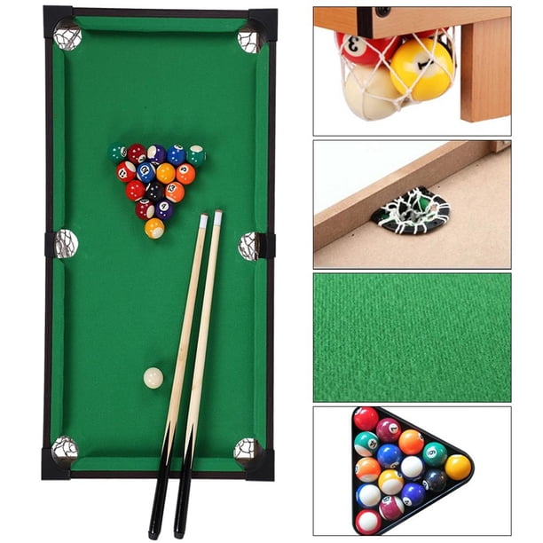 Mini Table de billard en bois pour enfants et adultes, jeu familial, 69, 37 et 17 cm Mini Table de billard en bois pour enfants et adultes, jeu familial, 69, 37 et 17 cm