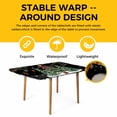 thumbnail image 4 of Black Christmas Table Cloths for 3 Foot Rectangle Tables, Xmas Christmas Tree Snowflake Patio Waterproof Elastic Fitted Tablecloths, Washable Rectangular Table Cover for Camping, 4 of 8