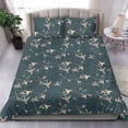 thumbnail image 3 of Juego de cama negro con estampado de círculos de avión, 3 of 4