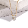 thumbnail image 3 of Diamond Pendant Necklace For Women | 5 Carat IGI Certified Emerald Shape Lab Grown Diamond | Flaire Halo Lab Diamond Pendant Necklace 14K Yellow Gold | FG-VS1-VS2 Quality Friendly Diamonds, 3 of 6