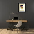 thumbnail image 3 of Vintage Apple Collection 14x18 Black Ornate Wood Framed with Double Matting Museum Art Print Titled - Olio Dante, 3 of 4