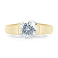 thumbnail image 2 of 1.5 CT Round Cut Lab Created Moissanite Diamond Solitaire Engagement Ring In 14K Yellow Gold Plated 925 Sterling Silver (Color: G-H, Clarity: VVS1, 1.50 Cttw) -8, 2 of 6