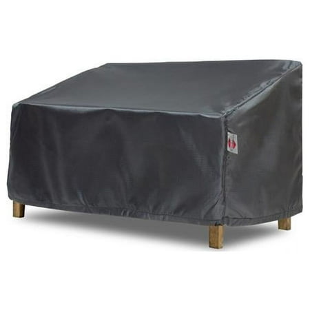 UPC: 0653451994710 | Shield Gold 2-Layer Polyester Fabric Outdoor Loveseat Cover – 58x32x21/34  Charcoal Grey