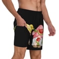 thumbnail image 2 of Balery Hello Summer Gnome Mens Swim Trunks Swim Shorts for Men Quick Dry Inseam Beach Shorts with Compression Liner Pocket-3X-Large, 2 of 9