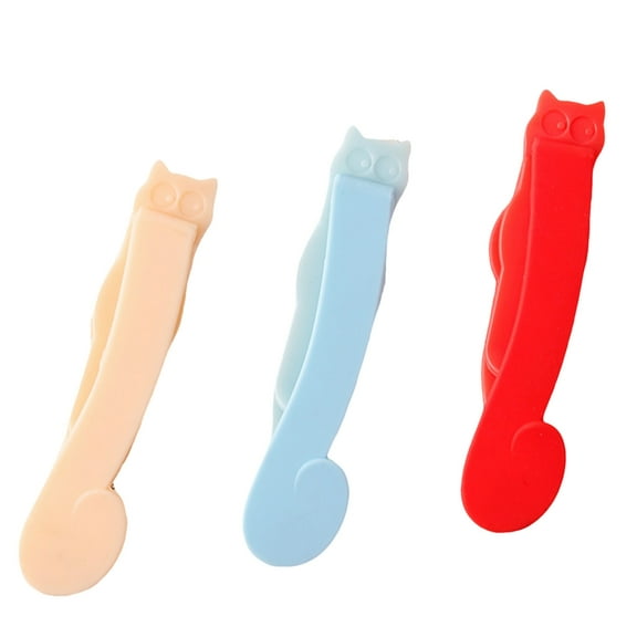 3 Pcs Silicone Bookmarks Page Markers Cats Bookmarks Funny Bookmarks Clip