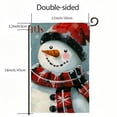 thumbnail image 3 of PHYHOO Christmas Garden Flag Double Sided Outside Snowman Christmas Winter Decoration Farmhouse Holiday Yard Flag White, 3 of 6