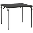 thumbnail image 3 of (3 pack) Mainstays 34" Square Resin Fold-in-Half Table, Rich Black, 3 of 7