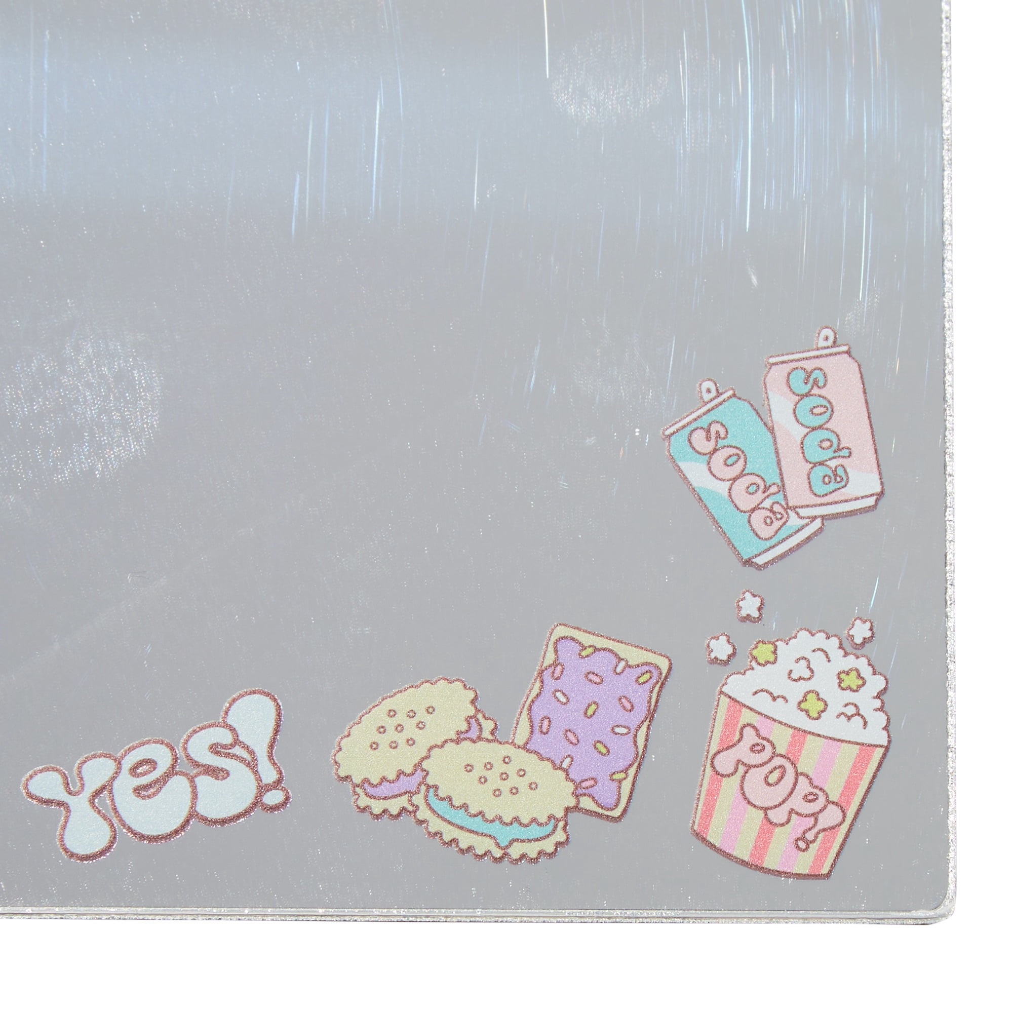 Claire's Girls Snack Embellished Locker Mirror with Magnets