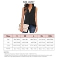 thumbnail image 5 of Chaleco con cuello en V, camisa sin mangas de verano lavable a máquina no elástica para uso diario para citas de vacaciones Demonsen None, 5 of 5