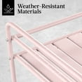 thumbnail image 5 of Best Choice Products 2-Tier Rolling Bar Cart Indoor/Outdoor w/ Storage Shelves, Wine Rack, Lockable Wheels - Pink, 5 of 9