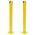 thumbnail image 6 of 2Pack Yellow Parking Safety Bollard Steel Bollard Post Sidewalk Parking Barrier, 6 of 13