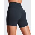 thumbnail image 2 of Shorts CRZ YOGA Butterluxe tiro alto 5 pulgadas azul marino talla pequeña, 2 of 5