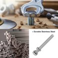 thumbnail image 2 of Uxcell 10-Pack Hex Head Screw Bolt with Nuts Flat & Lock Washers M8x75mm, 2 of 6