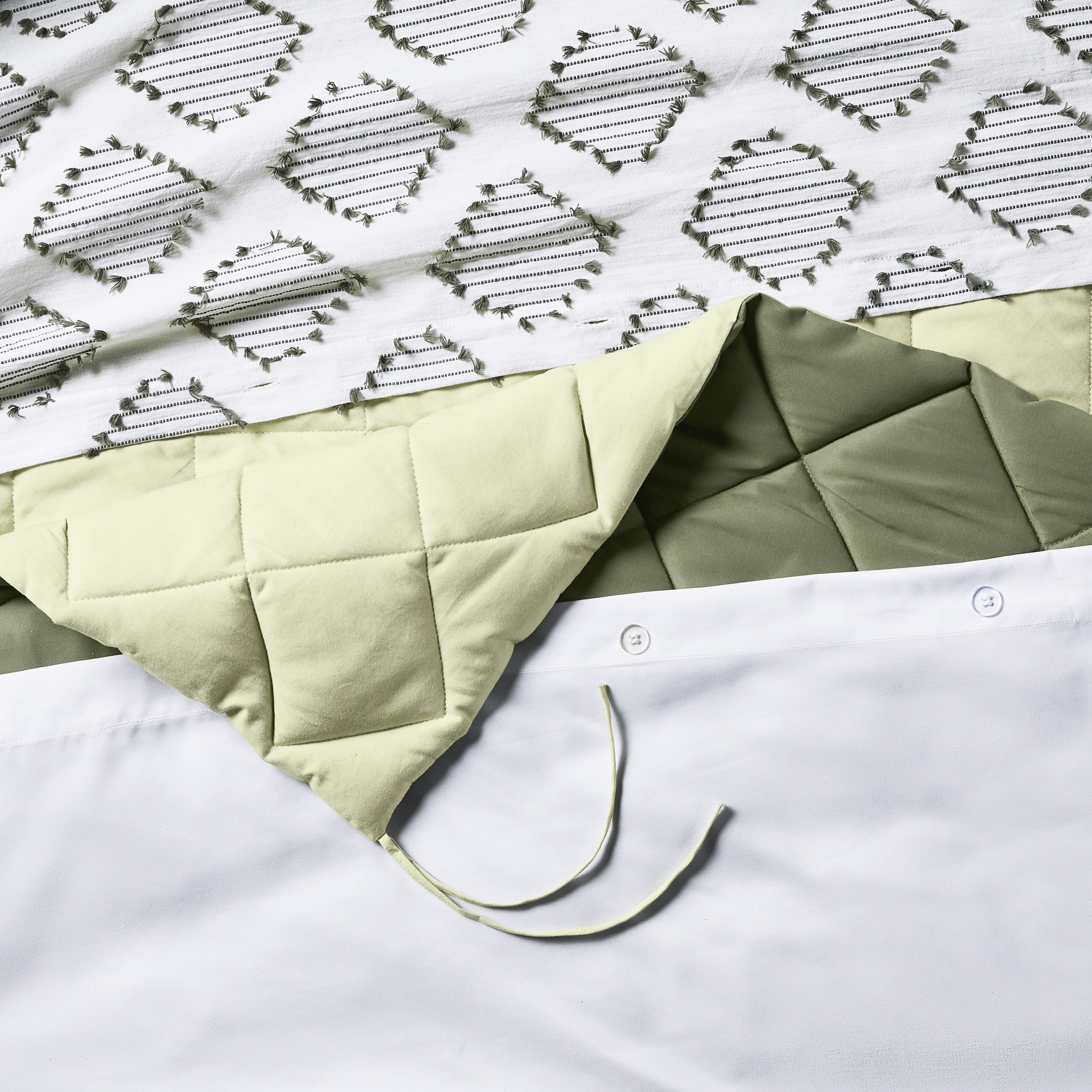 Better Homes & Gardens Down Alternative Comforter, King - Green, Reversible