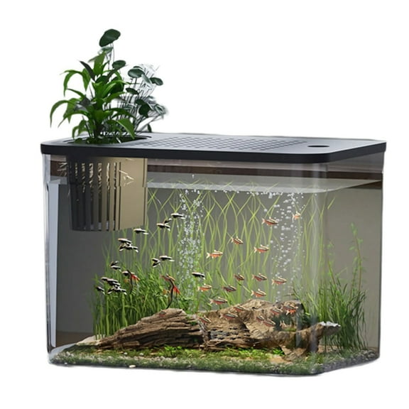 WINDLAND Leakproof Gold Fish Tanks Aquariums Tanks Ecological Fishtanks For Home Office