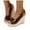 Brown, variant on Orthopedic Platform Wedge Sandals for Women 2025 Leather Arch Support Casual Slip on Shoes
