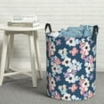 thumbnail image 5 of Picia Flowers Large Laundry Basket, Waterproof, Freestanding Laundry Hamper, Collapsible Tall Clothes Hamper with Extended Handles-Medium, 5 of 8