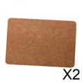 thumbnail image 1 of Tapete de mesa de cocina Soledad 2x de cuero PU oscuro, 1 of 10