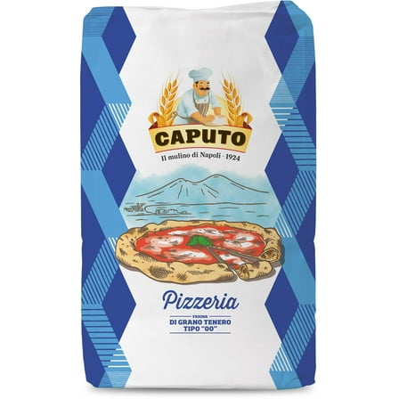 Antimo Caputo Pizzeria Flour Blue Bulk Bag, Italian Double Zero, All Natural Wheat for Authentic Pizza Dough, Bread, & Pasta, 55 lb