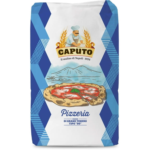 Antimo Caputo Pizzeria Flour Blue Bulk Bag, Italian Double Zero, All Natural Wheat for Authentic Pizza Dough, Bread, & Pasta, 55 lb