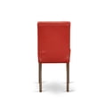 thumbnail image 6 of ABP3T72 Abbott Parson Chair With Mahogany Leg And Pu Leather Color Firebrick Red - Set of 2, 6 of 7