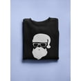 thumbnail image 3 of Santa With Glasses Sweatshirt Men -Smartprints Designs, Male 5X-Large, 3 of 4