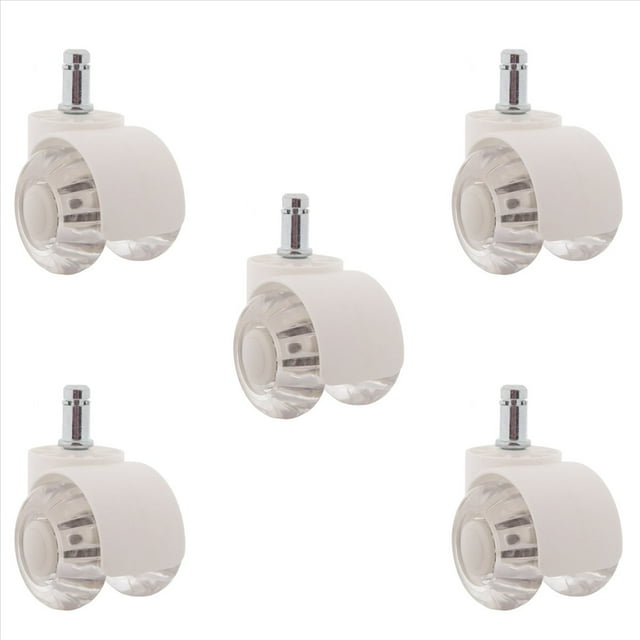 Ruedas para Silla de Oficina 5 Piezas Ruedas para Silla de Escritorio Silenciosa de 2 Pulgadas Ruedas de Ajuste Universal para Todos los Pisos