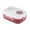 Red, variant on Double Layer Lunch Box with Integrated Utensil Storage, Leakproof Lid, and Multi-Compartment Design for Balanced Meals - Ideal for Busy Professionals